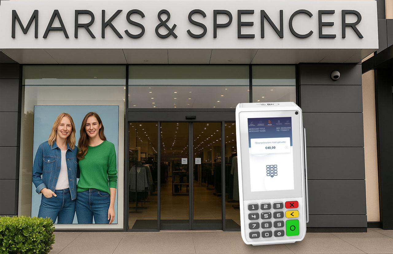 Marks & Spencer in Greece upgrades customer experience in its stores with the PAX A80 Android POS terminal